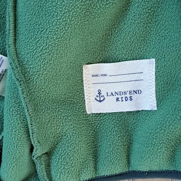 Land's End Fleece Sherpa Oversized Unisex Zipped Chunky Hooded Sweater Jacket - Picture 8 of 9